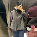 Fashion Faux Fur Collar Middle Long Jackets Women Solid Full Sleece Button Zipper Coats 2025 Lady Chic Casual Winter Outerwear