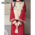 Olive Girl Red Embroidered Qipao for Ren Faire 2026 Garden Wedding Fairycore Photoshoot Everyday Wear S-XXL XS-3XL Plus Size Embroidered Romantic Garden Party Editorial Not Costume Qipao Cheongsam Chinese Dress Chinese Heritage Fashion Women