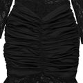 Lace Off-Shoulder Mermaid Maxi Dresses Luxury Woman Wedding Evening Dress Celebrities Outfits Night Clubwear New Year Robes