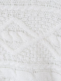 Casual Knit Women Shawls Round Neck Sleeveless Asymmetric Shawl for Vacation Street Outing Wear Fashion Summer New