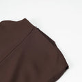 Solid Minimalist Slimming Dresses for Women O Neck Sleeveless High Waist Temperament Dress Female New