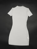 Wild See Through Dress Women Hottie Fashion Short Sleeve Stretch Skinny Coquette Midnight Street Party Club Bodycon