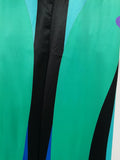 Printing Two Piece Set for Women Lapel Long Sleeve Short Shirt Mid Waist Satin Wide Leg Pant Fashion Suit Female