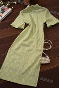 Olive Girl Purple Romantic Qipao for Garden Wedding 2026 Fairycore Photoshoot Everyday Wear S-XXL XS-3XL Plus Size Romantic Garden Party Editorial Not Costume Qipao Cheongsam Chinese Dress Chinese Heritage Fashion Women