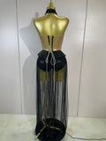 New Sexy Sparkly Rhinestone Mesh Backless See Through Bodysuits Dress Women Eveing Party Nightclub Bar Stage Performance Costume