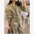 Collection Of Versatile Linen Midi Sets Square Neck Relaxed Fit Casual Day Wear Fashion Daily Linen Pants Women Summer 2026