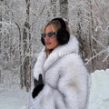 Trendy 2026 Winter Massive Faux Raccoon Fur Coats Women Luxury Fluffy Shawl Collar Fur Jacket Mountain Fashion Overcoat