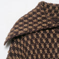 Women's Brown Knitted Cardigan Fashion Turn Down Collar Single Breasted Pockets Sweater Lady 2025 Autumn Casual Street Outerwear