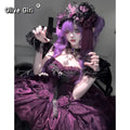 Olivegirl Elegant High-end Lolita Vintage Dress 2026 Summer Women Slim Sweet Bow Lace Evening Dress Ball Gown Princess Dress