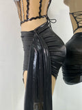 High Quality Women's Outfit Stage Performance Singer Dancer Costume Sexy Crop Top Skirt Two Pieces Sets Luxury Diamonds Dress