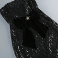 Sexy Strapless Sequin Mesh See Through Long Dress with Gloves Women Perspective Design Slim Dresses Evening Party Gowns