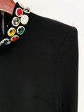 2026 New Sparkling Luxury Colored Diamonds Stand Collar Design Mini Dress Women'S Long Sleeved Fashion Elegant Vestidos
