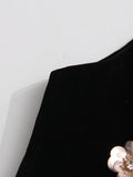 Hit Color Hollow Out Dresses for Women Round Neck Sleeveless High Waist Spliced Mesh Long Dress Female