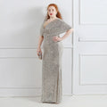 Plus Size Dress for Women Glitter Sequin Dresses Sexy Party Birthday Elegant Celebrity Floor Length Maxi Evening Dress