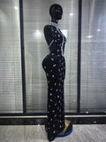 Red Black Women Sexy Halter Off the Shoulder Sparkly Crystal Velvet Bodycon Gowns Dress Celebrate Evening Party Red Carpet Wear