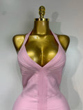 Women Sexy V Neck Backless Mini Bodycon Bandage Dress 2026 Elegant Evening Nightclub Evening Party Cocktail Prom Dress