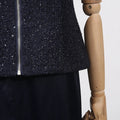 Elegant Women'S Set With Woolen Top And Satin Long Skirt Suit Two Piece Set With Female Outfit Style 2025