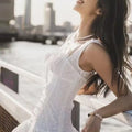 Solid Spliced Lace Up Mini Dresses for Women Square Neck Sleeveless High Waist Temperament Dress Female New