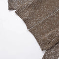 Solid Spliced Zipper Short Sweater Jackets For Women High Neck Long Sleeve Minimalist Female Fashion Style Clothes