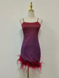 Hit Color Slimming Mini Dresses for Women Strapless Sleeveless High Waist Temperament Dress Female New