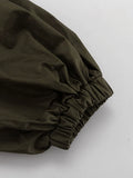 Vintage Drawstring Women Shirts Lapel Collar Long Sleeve Loose Shirt for Street Gathering Wear Fashion Autumn New