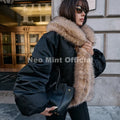 Cozy Girls Furry Shawl Collar Quilted Puffer Bomber Jacket Women Winter Hot Fashion Faux Fur Trim Parkas Coat Outerwear