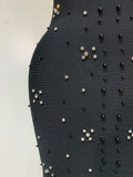Women Sexy Halter Backless Shiny Rhinestone Pearl Bodycon Bandage Dress Celebirty Elegant Evening Party Luxury Birthday Dress