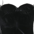 Sexy Evening Party Dresses Women Strapless Diamonds Crystal High Side Split Ruched Bodycon Maxi Women Birthday Clubwear