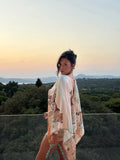 Women‘s Multi Leopard Print Dress Cover Up Boho V Neck Wide Sleeve Loose Tunic 2026 Summer Beach Vacation Daily Casual Outfit