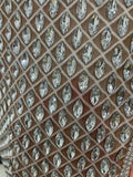 Luxurious Full Rhinestones Mesh Transparent Long Dress Women Birthday Celebrate Evening Prom Dress Party Club Stage Costume