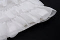 Fungus Trim 2Piece Sets Female Long Sleeve Straps Square Collar Tops+Tierred Short Skirts Elastic Waist Matching Suit
