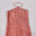 New Fashion Women Sexy Halter Off the Shoulder Tassel Bodycon Long Bandage Dress Celebrate Evening Party Nightclub Wear