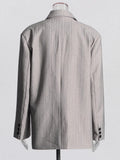 Temperament Two Piece Sets For Women Notched Collar Long Sleeve Spliced Button Blazer Straight Skirts Female New