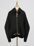 Autumn New Fashion Casual High-end Feel Jacket With TLapel Long Sleeve Korean Style Short Loose Clothes