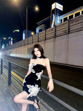Olive Girl Black Dramatic Dress for Garden Wedding 2026 Fairycore Photoshoot S-L XS-3XL Plus Size Dramatic Silhouette Romantic Editorial Not Costume Hanfu Chinese Dress Traditional Chinese Clothing Chinese Heritage Fashion Women