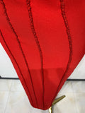 Women Luxury Design Halter Beading Bandage Dress Curve Bodycon Ankle Length Evening Party Birthday Cocktail Prom Dresses