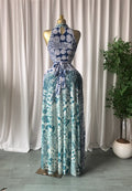 2026 New Women O-neck Sleeveless Floral Print Mermaid Maxi Dress Evening Birthday Beach Sexy Night Party Long Dresses