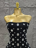 Minimalist Sexy Strapless Shinning Sequins Feathers Bodycon Mini Dress Celebrate Nightclub Party Birthday Vacation Outfit