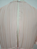 Art Exhibitions Pink Pleated Maxi Dress for Women Puff Sleeve Twist Waist Accent Pleated Bodice for Wedding Guest