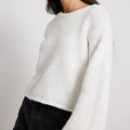 Women's Pink Lace-up Backless Knitted Sweater Long Sleeve Pullover Knitwears Loose Pullovers Top White Jumpers Autumn Clothing