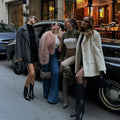 Winter Sweet Pink Cropped Faux Fur Coat Women Streetwear Ins Chic Girls Fluffy Fox Fur Jacket Female