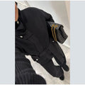 Women Stand Collar Knitted Two Piece Set Belted Long Sleeve Sweater Top Wide Leg Pants 2026 Autumn Winter Casual Knit Outfit