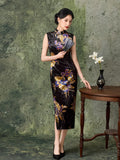 Velvet Cheongsam Temperament High-end Women's New Chinese Style Improved Autumn Old Shanghai Retro Qipao New Chinese Style Dress