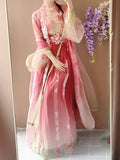 Olive Girl Red Embroidered Hanfu Dress for Ren Faire 2026 Garden Wedding Fairycore Photoshoot S-L XS-3XL Plus Size Embroidered Flowing Sleeve Romantic Cottagecore Editorial Not Costume Ren Faire Dress Chinese Heritage Fashion Women
