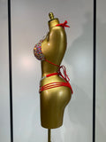 Newest Crystal Bikini Swimwear Fashion Bar Bikini Blingbling Swimwear Bikini Popular Bathingsuit Bikini Nightclub Stage Outfit