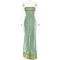 Solid Slimming Fashion Dresses for Women Strapless Sleeveless Patchwork Sequins Midi Split Dress Female Clothing