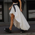 Irregular Flower Buds Skirt Women Spring Summer Street Fashion Pure Cotton Midi Skirt Without Belt Female Commuting Skirt