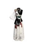 Original Nuo National Style Chinese Style Genderless Hanfu Han Elements Womens Fashion Tops Pants Suit