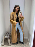 Luxury Faux Fur Maxi Coat Chic Women Open Front Stand‑collar Long Sleeve Oversized Outerwear Winter Autumn New Warm Fashion 2026