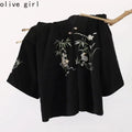 Olive Girl Red Embroidered Embroidered Jacket for Ren Faire 2026 Garden Wedding Fairycore Photoshoot Everyday Wear S-XXL XS-3XL Plus Size Hand Embroidered Dramatic Silhouette Romantic Cottagecore Editorial Not Costume Chinese Heritage Fashion Women